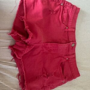 Red Altar’d State jeans shorts